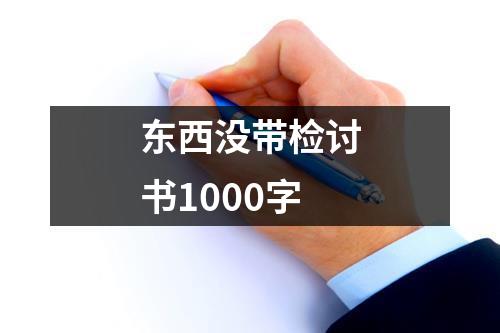 东西没带检讨书1000字