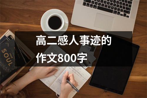 高二感人事迹的作文800字