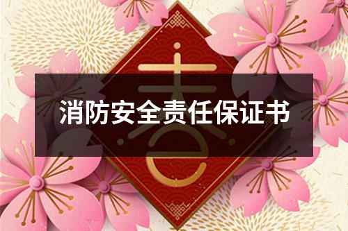 消防安全责任保证书