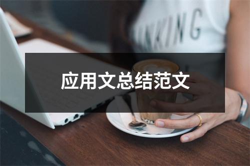 应用文总结范文