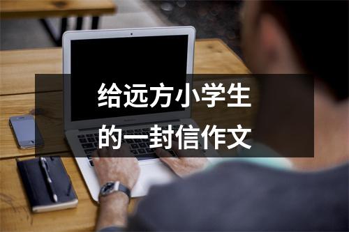 给远方小学生的一封信作文